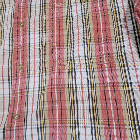 Vtg CALVIN KLEIN Shirt Weathered American Classic Sz XL Button Up Plaid - Picture 4 of 5